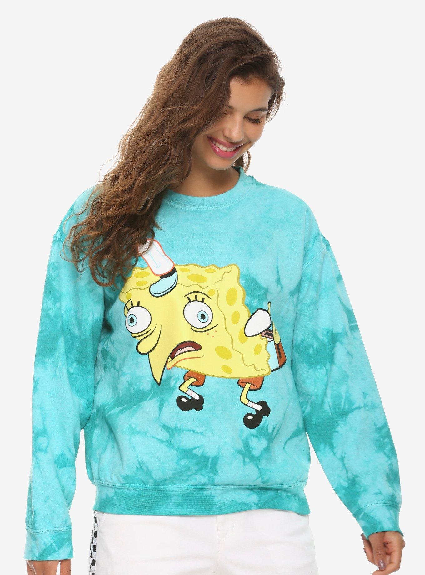 SpongeBob SquarePants Chicken Chicken Meme Girls Sweatshirt, TIE DYE, hi-res