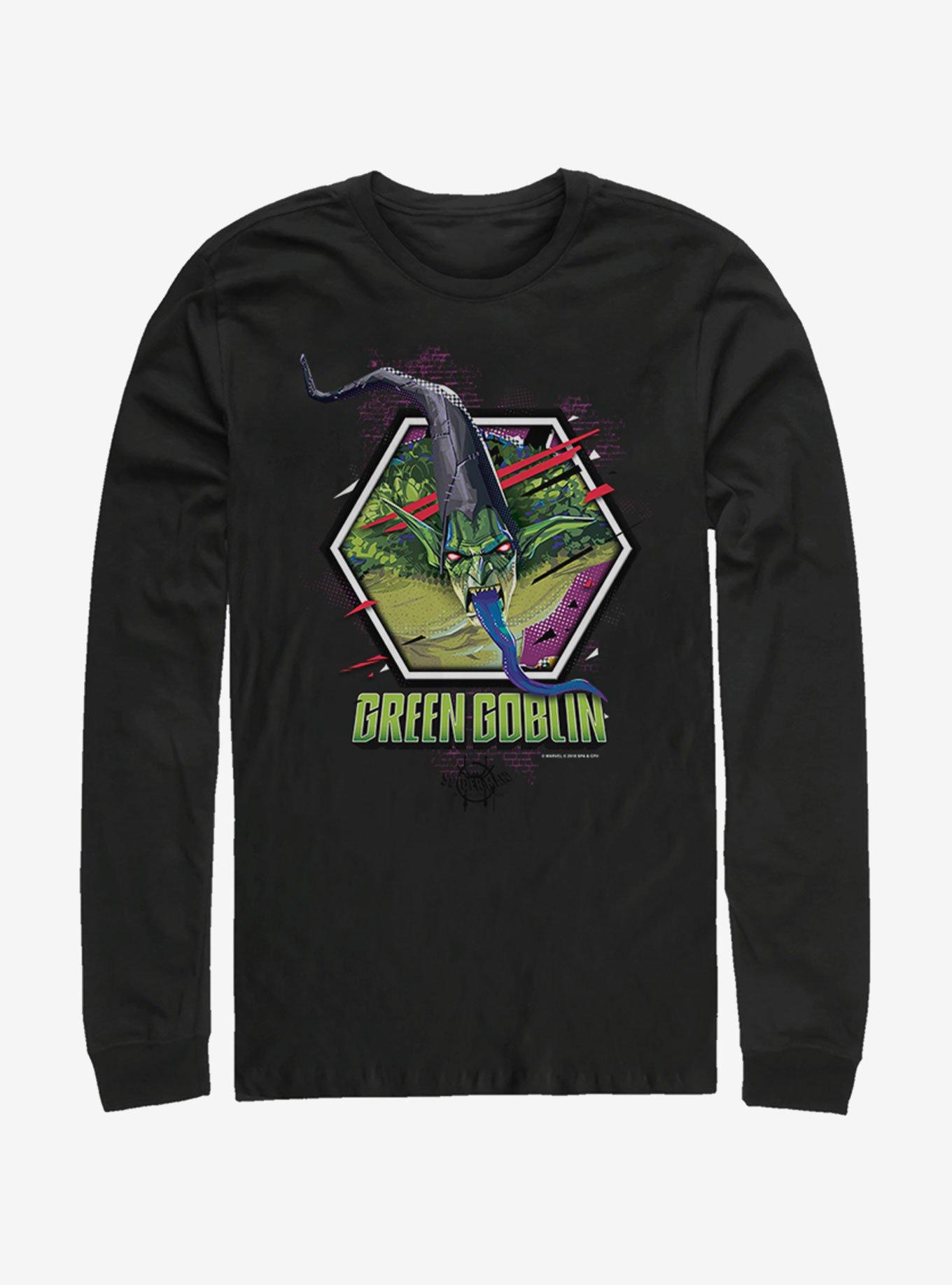 Marvel Spider-Man Goblin Rage Long-Sleeve T-Shirt, BLACK, hi-res