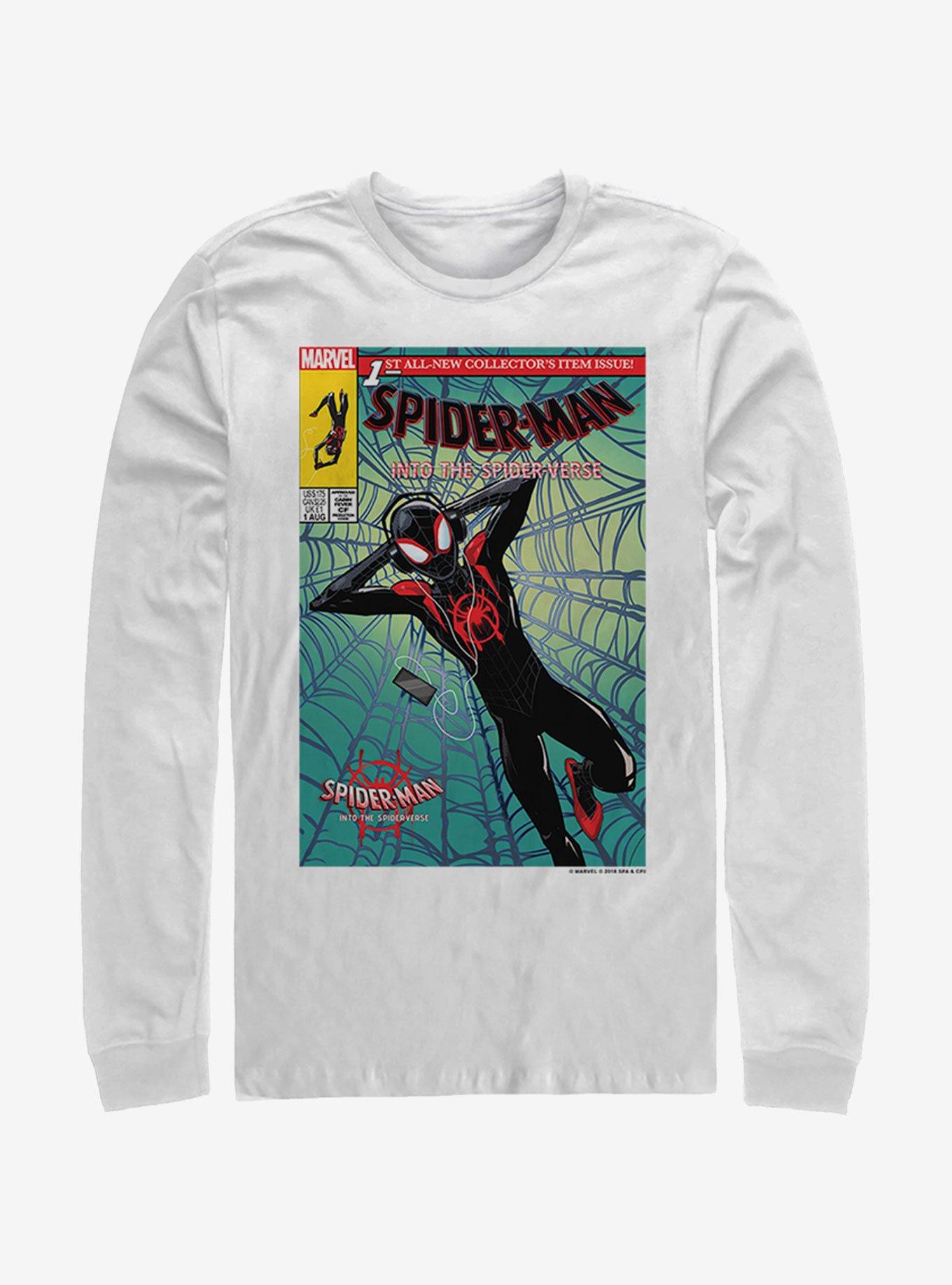 Marvel Spider-Man Music Time Long-Sleeve T-Shirt, WHITE, hi-res