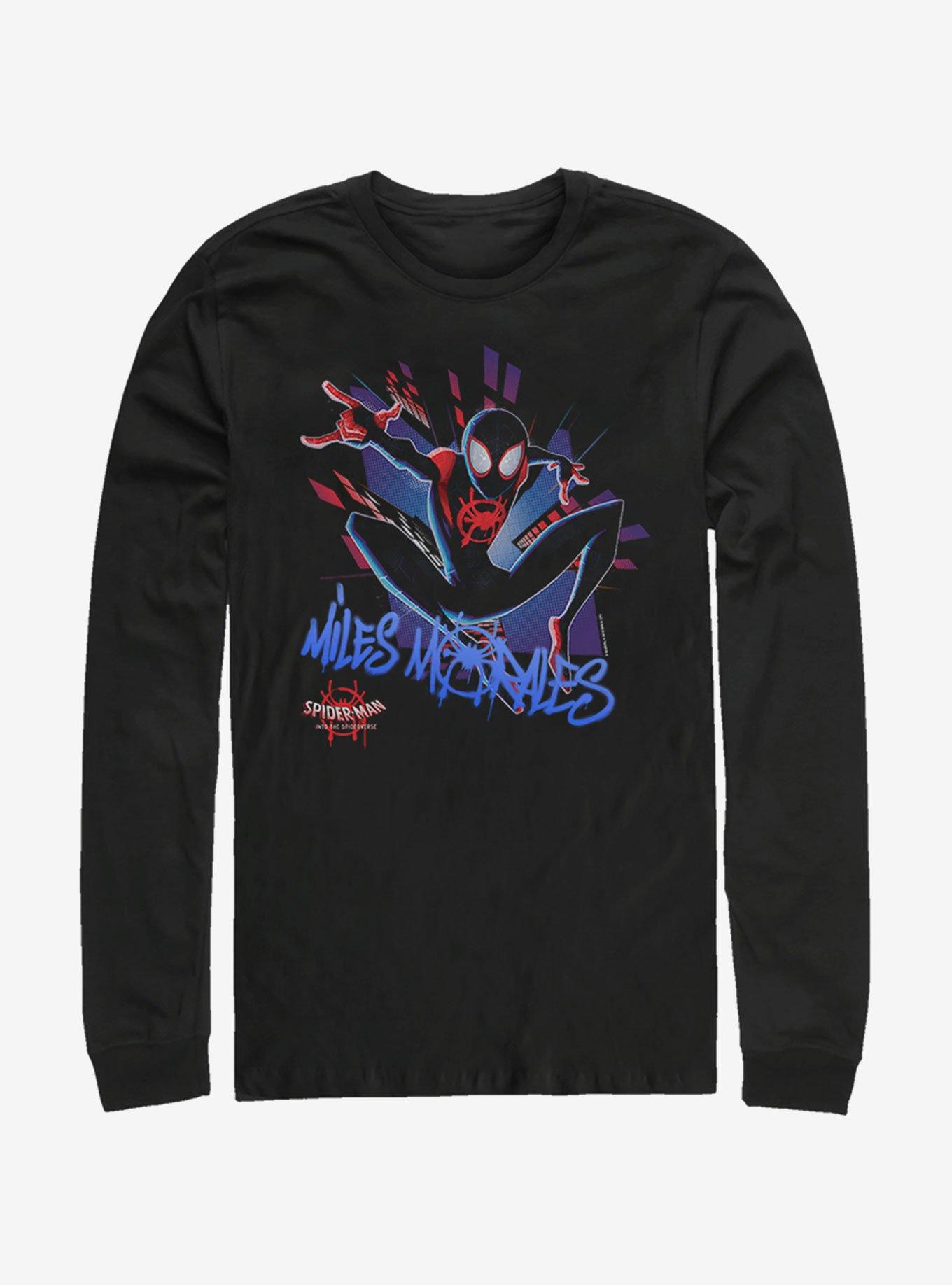 Marvel Spider-Man Spidey Explosion Long-Sleeve T-Shirt, BLACK, hi-res