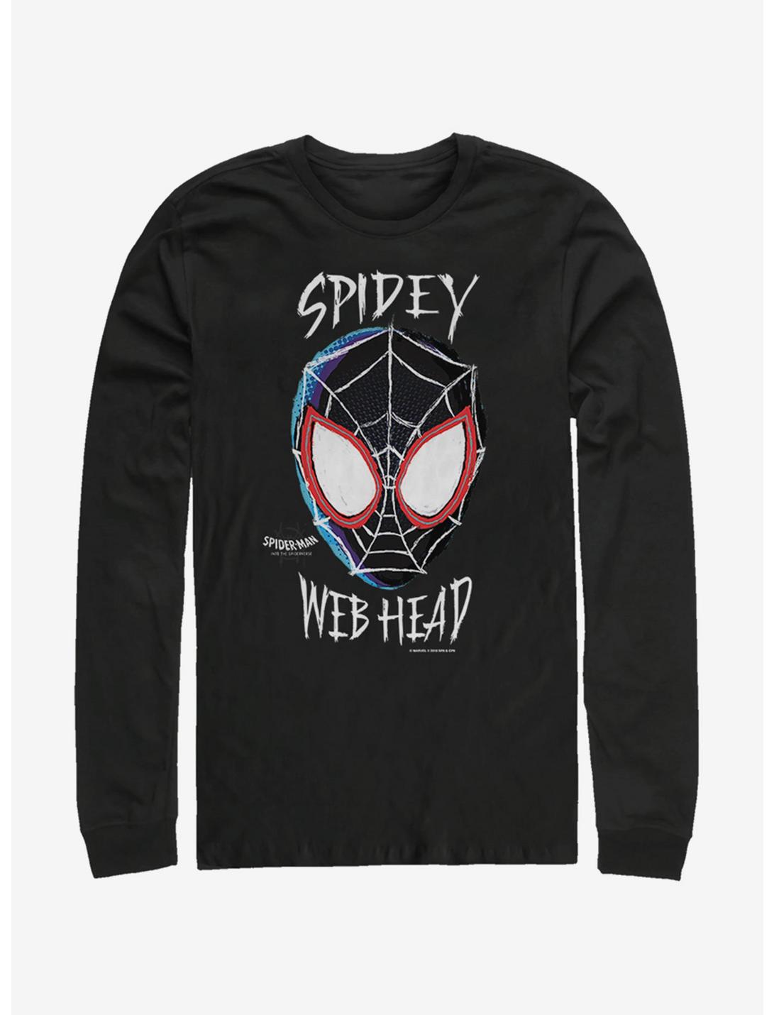 Marvel Spider-Man Web Head Long-Sleeve T-Shirt, BLACK, hi-res