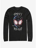 Marvel Spider-Man Web Head Long-Sleeve T-Shirt, BLACK, hi-res