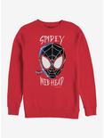 Marvel Spider-Man Web Head Sweatshirt, RED, hi-res