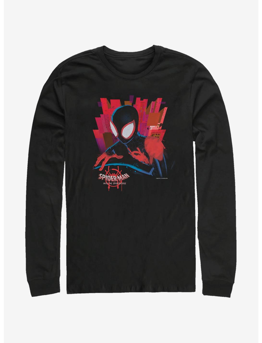 Marvel Spider-Man Black Spider Long-Sleeve T-Shirt, BLACK, hi-res