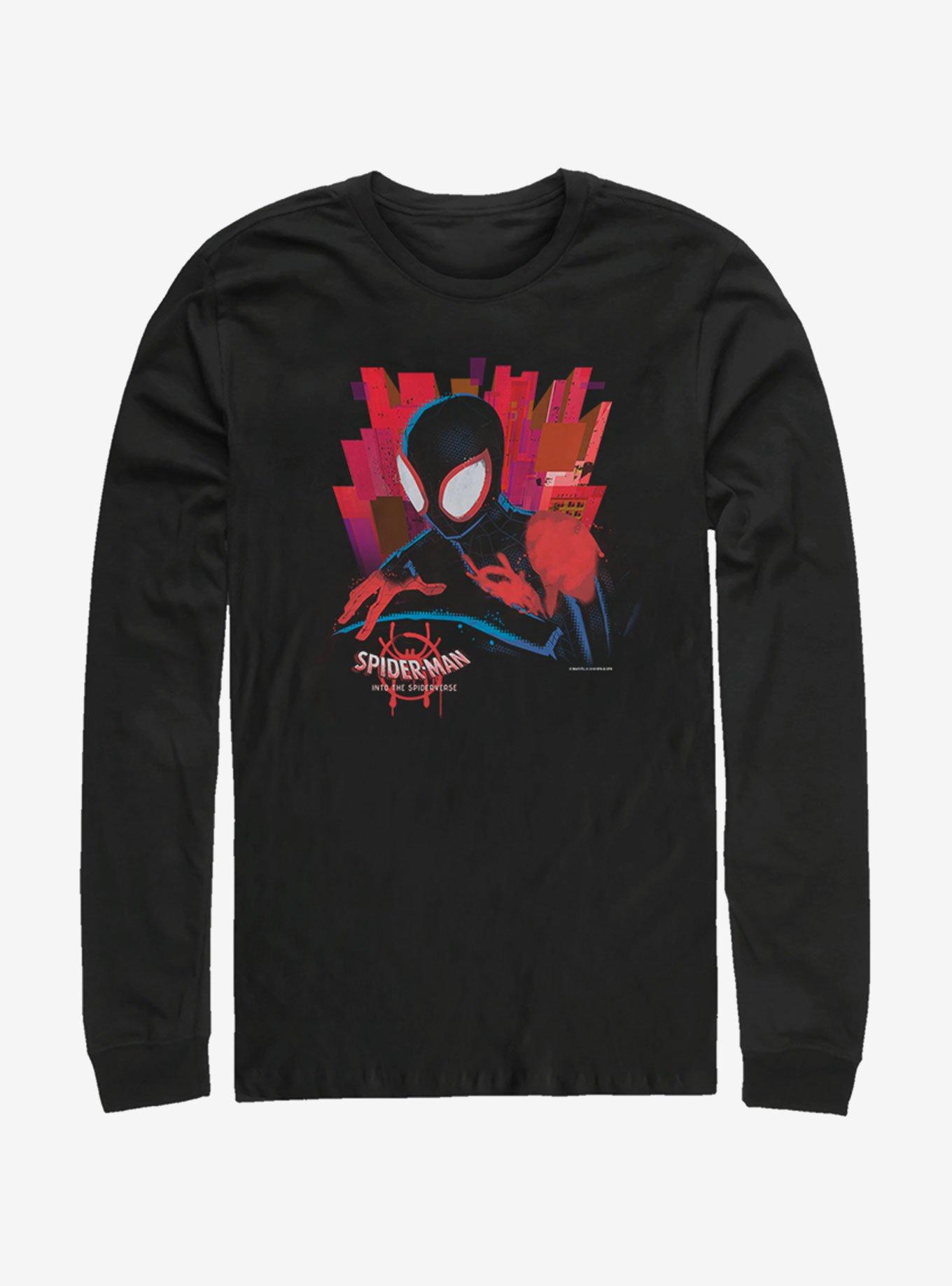 Marvel Spider-Man Black Spider Long-Sleeve T-Shirt, BLACK, hi-res