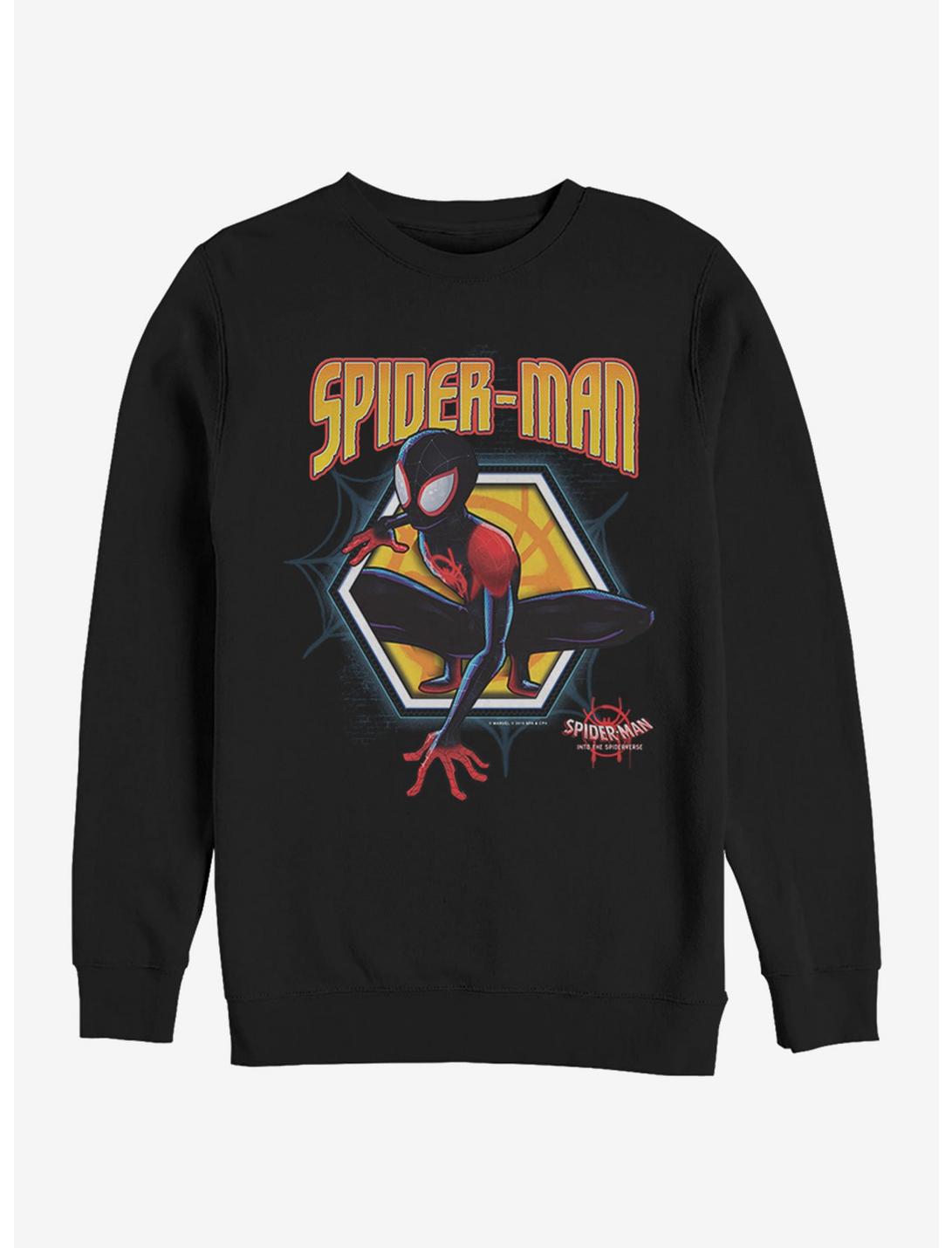 Marvel Spider-Man Golden Miles Sweatshirt, BLACK, hi-res