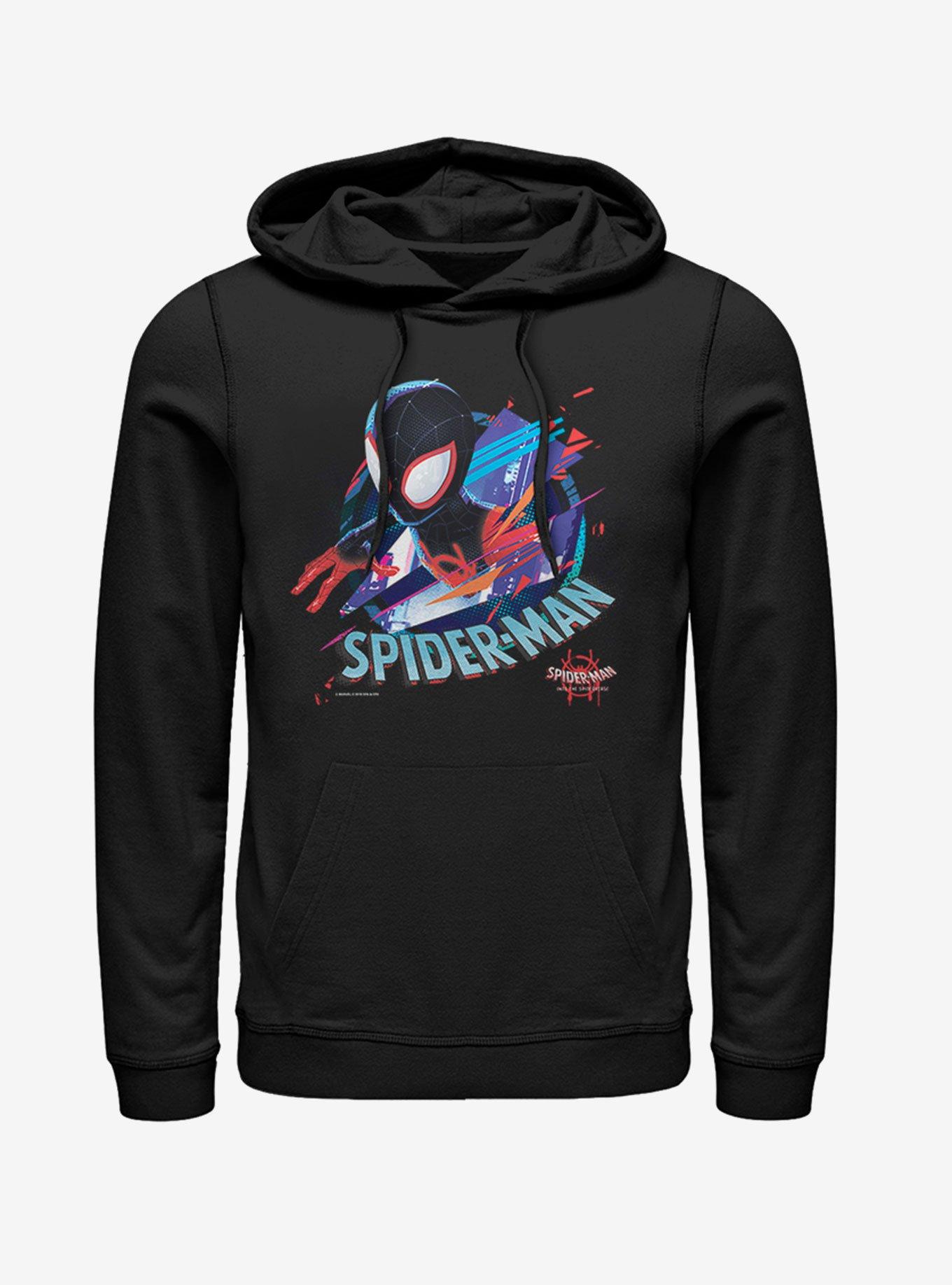 Marvel Spider-Man Cracked Spider Hoodie, BLACK, hi-res