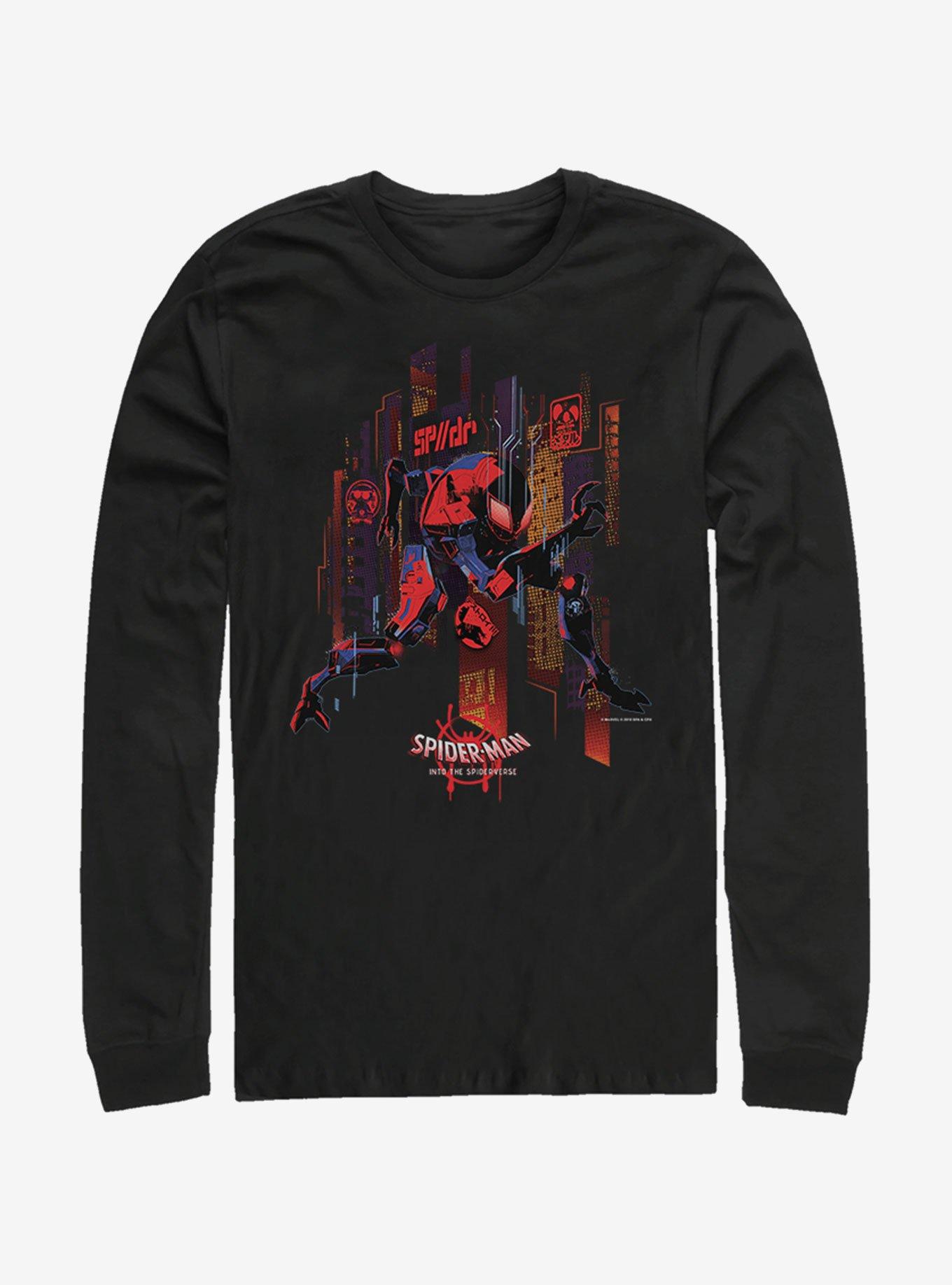 Marvel Spider-Man Future Spidey Long-Sleeve T-Shirt, BLACK, hi-res