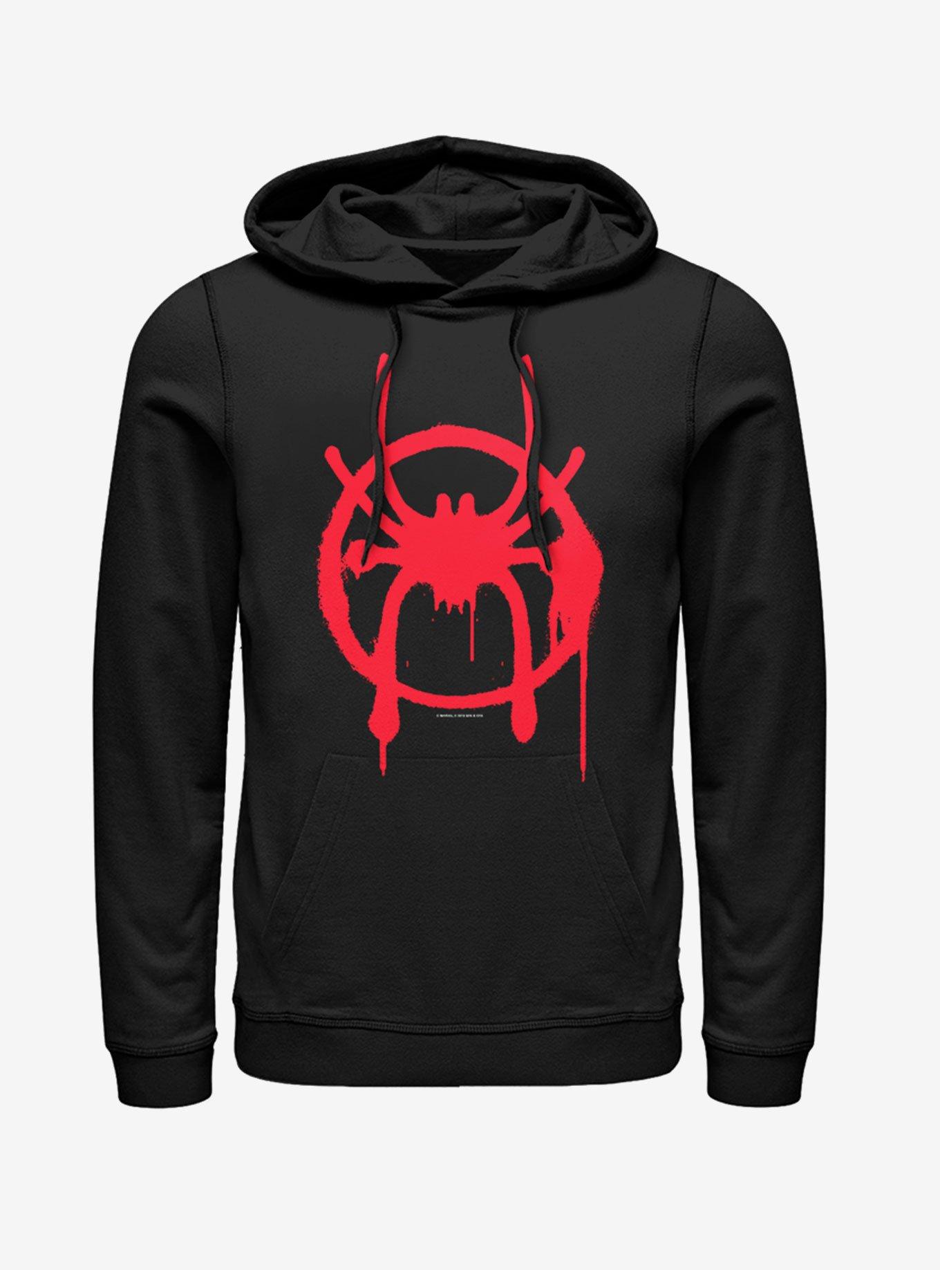 Marvel Spider-Man Miles Symbol Hoodie, BLACK, hi-res