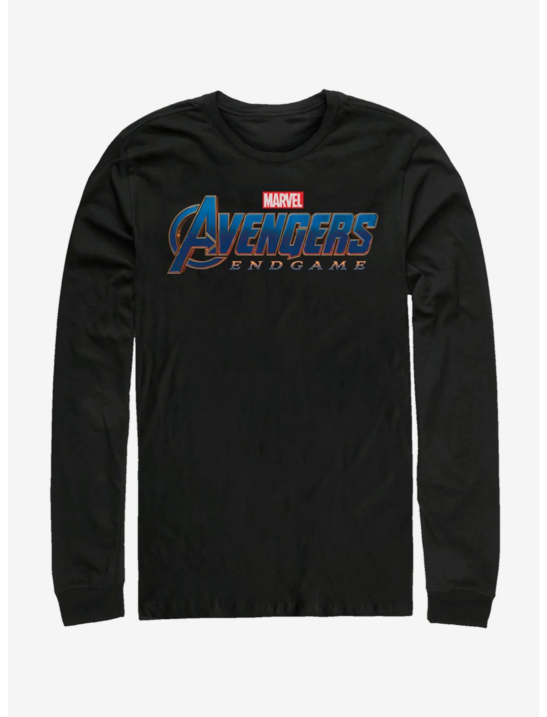 Marvel Avengers: Endgame Logo Long-Sleeve T-Shirt, BLACK, hi-res
