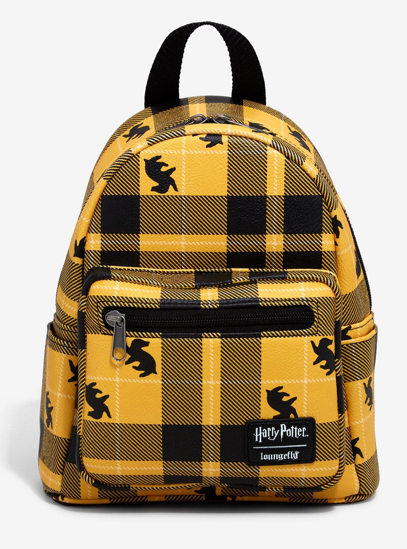 Loungefly Harry Potter Hufflepuff Plaid Mini Backpack, , hi-res