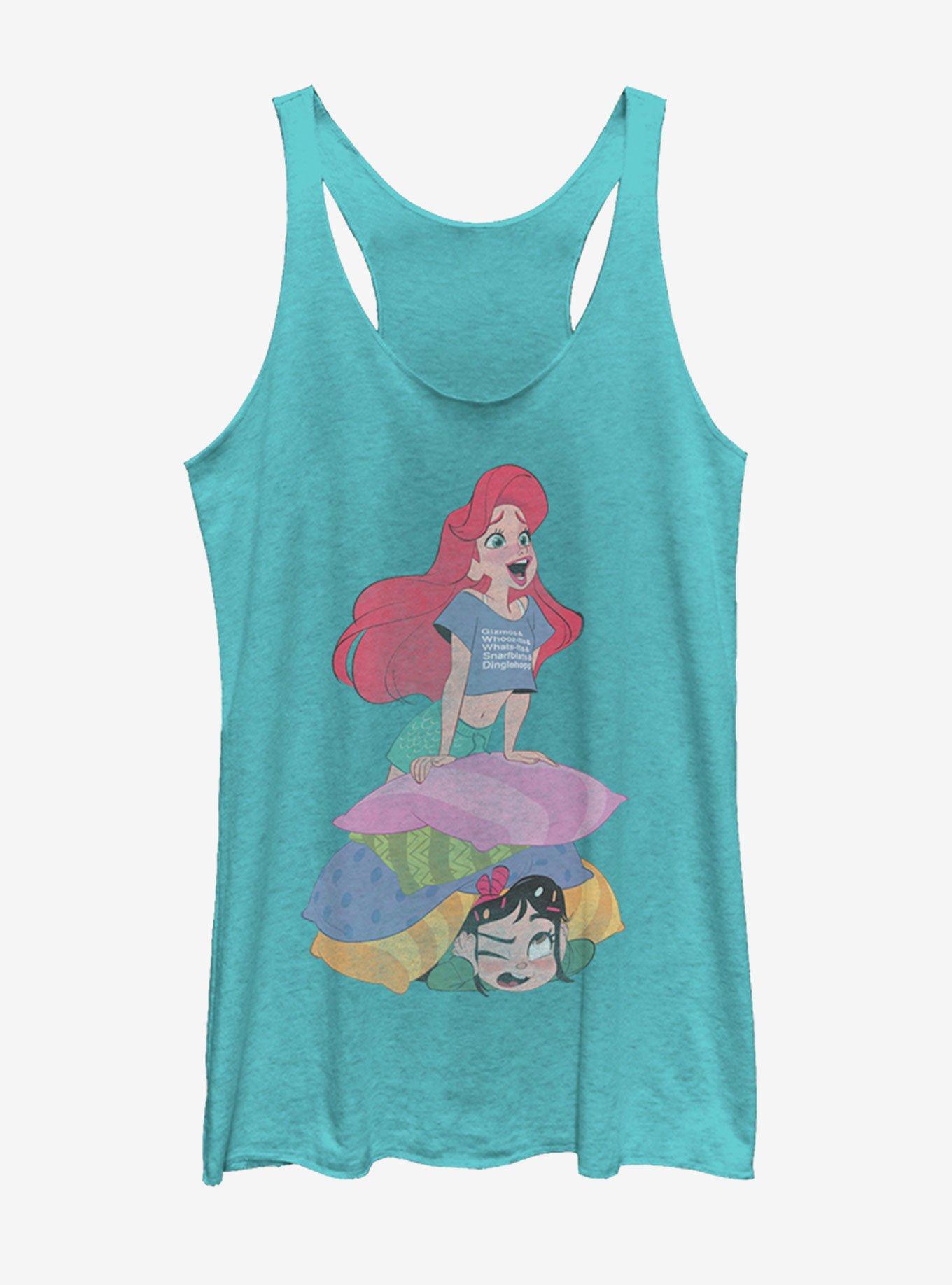 Disney Ralph Breaks the Internet Singing Ariel Womens Tank, TAHI BLUE, hi-res