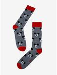 Disney Mickey Mouse Striped Face Crew Socks, , hi-res