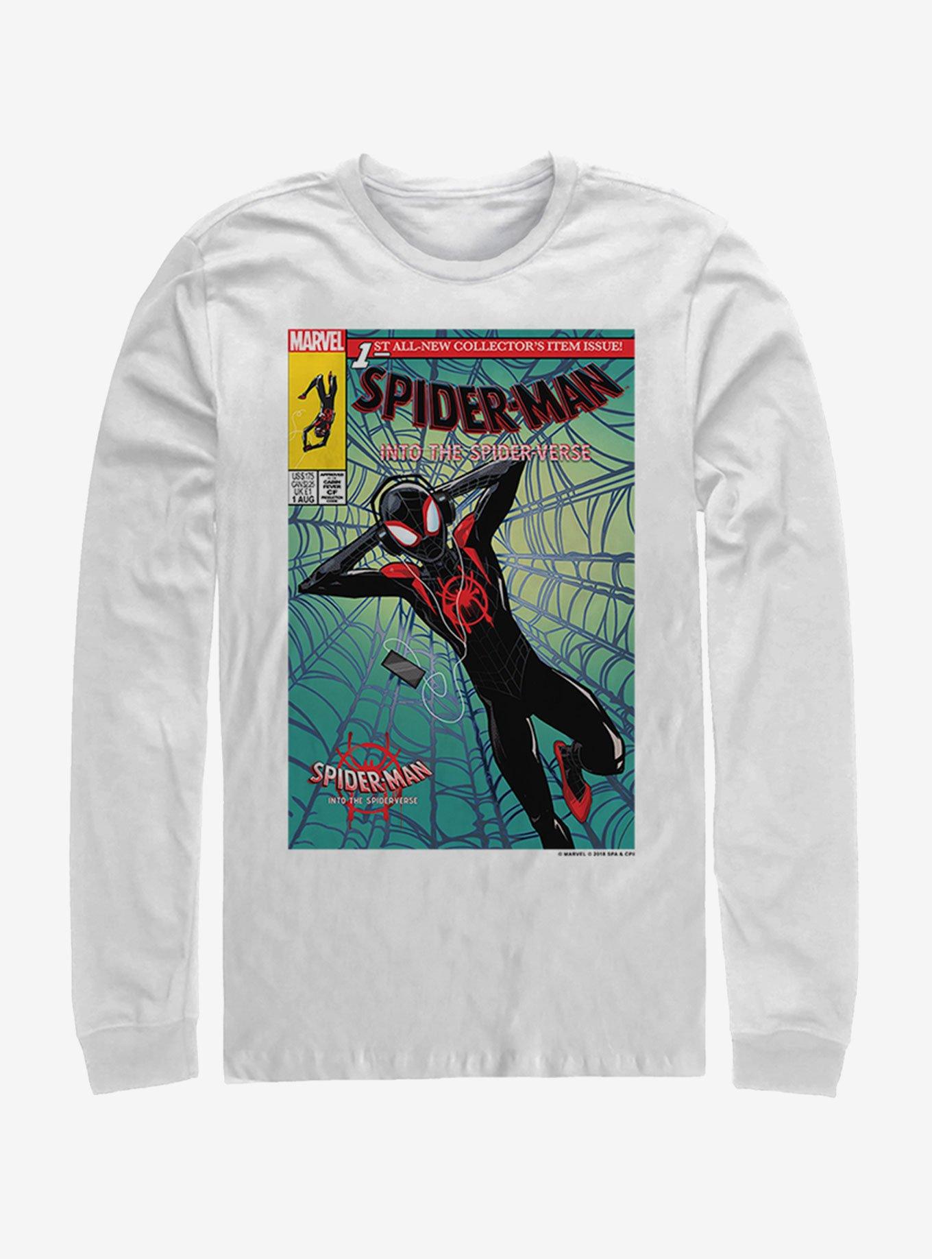 Marvel Spider-Man: Into the Spider-Verse Music Time Womens Long-Sleeve ...