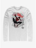 Marvel Spider-Man: Into the Spider-Verse Tag Spidey Womens Long-Sleeve T-Shirt, WHITE, hi-res
