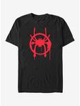 Extra Soft Marvel Spider-Man Miles Symbol  T-Shirt, BLACK, hi-res