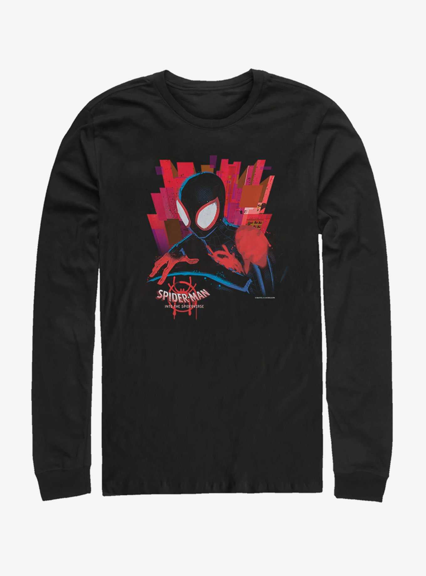 Marvel Spider-Man: Into the Spider-Verse Black Spider Womens Long-Sleeve T-Shirt, , hi-res
