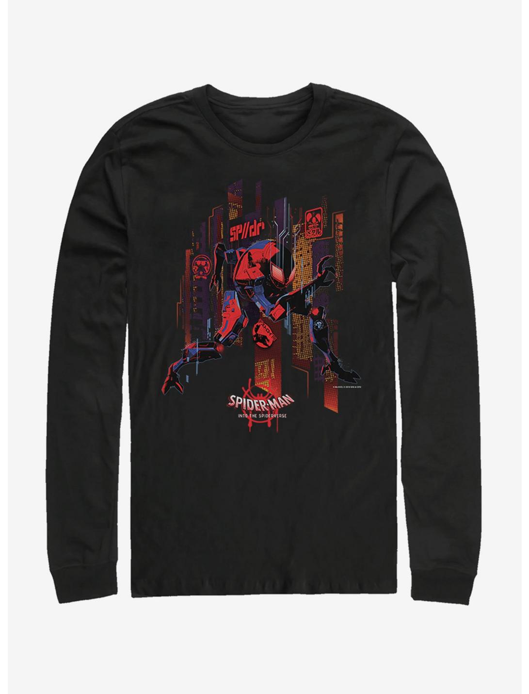 Marvel Spider-Man: Into the Spider-Verse Future Spidey Womens Long-Sleeve T-Shirt, BLACK, hi-res