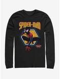 Plus Size Marvel Spider-Man: Into the Spider-Verse Golden Miles Womens Long-Sleeve T-Shirt, BLACK, hi-res