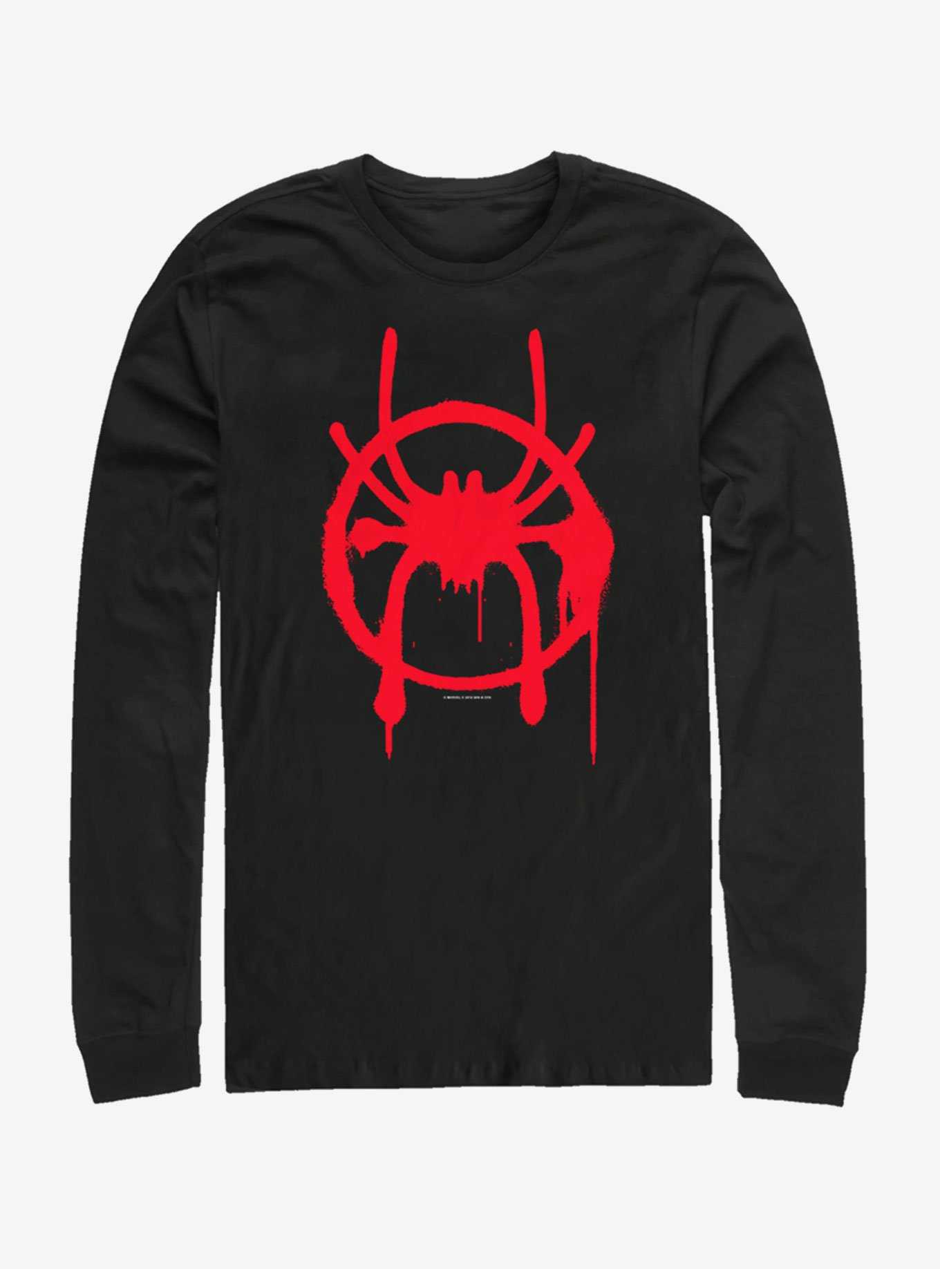 Marvel Spider-Man: Into the Spider-Verse Miles Symbol Womens Long-Sleeve T-Shirt, , hi-res