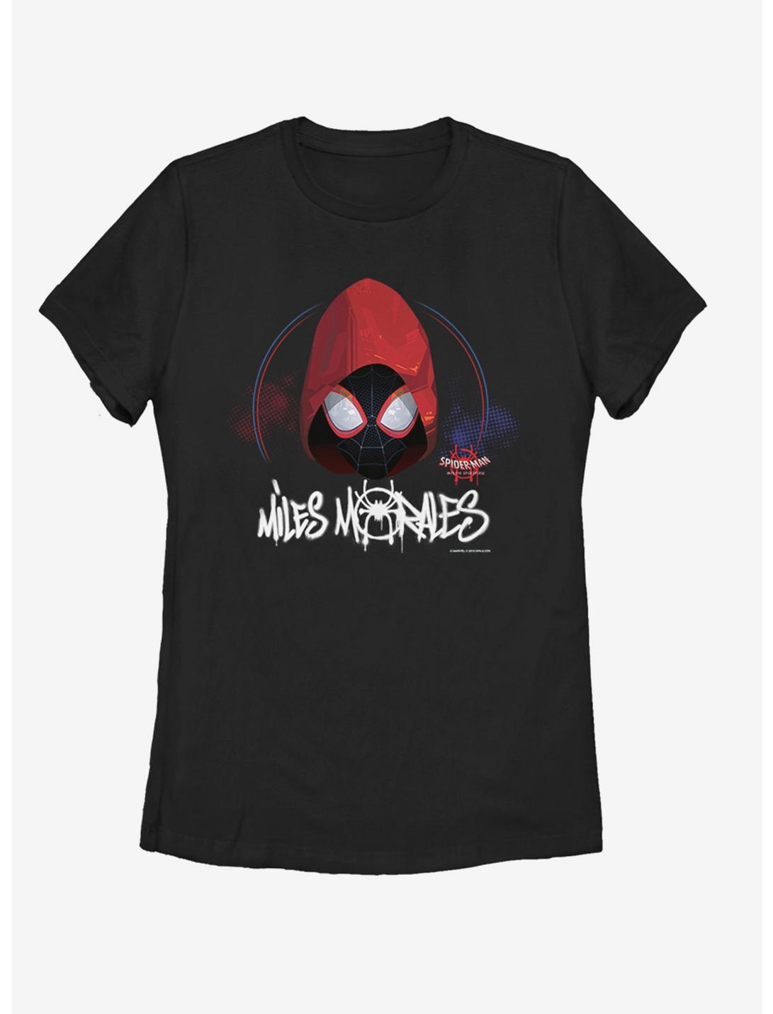 Marvel Spider-Man: Into the Spider-Verse Hooded Miles Womens T-Shirt, BLACK, hi-res