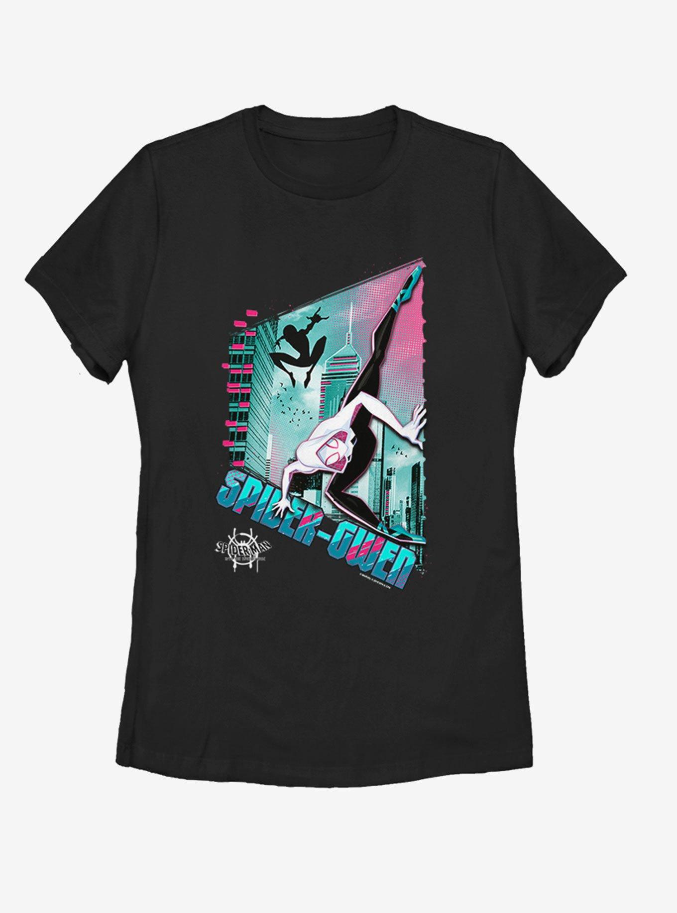 Marvel Spider-Gwen Panel Womens T-Shirt, BLACK, hi-res