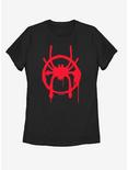 Marvel Spider-Man: Into the Spider-Verse Miles Symbol Womens T-Shirt, BLACK, hi-res