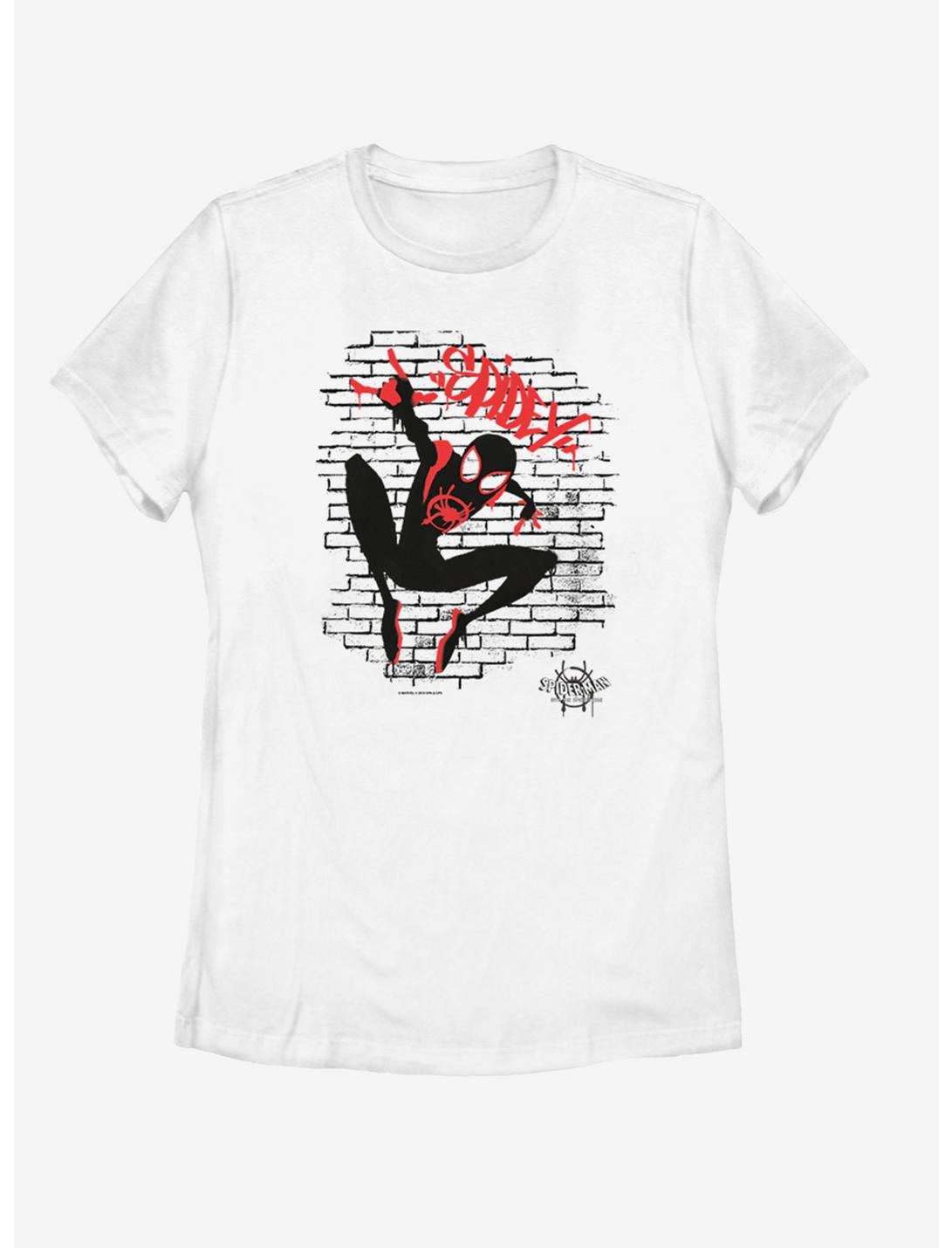 Marvel Spider-Man: Into the Spider-Verse Tag Spidey Womens T-Shirt, WHITE, hi-res