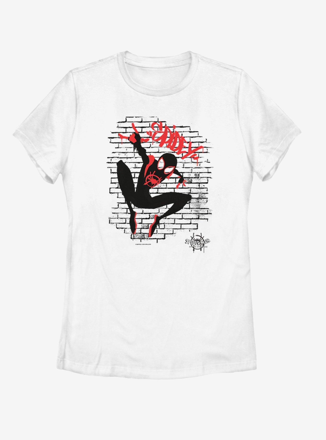 Marvel Spider-Man: Into the Spider-Verse Tag Spidey Womens T-Shirt, WHITE, hi-res