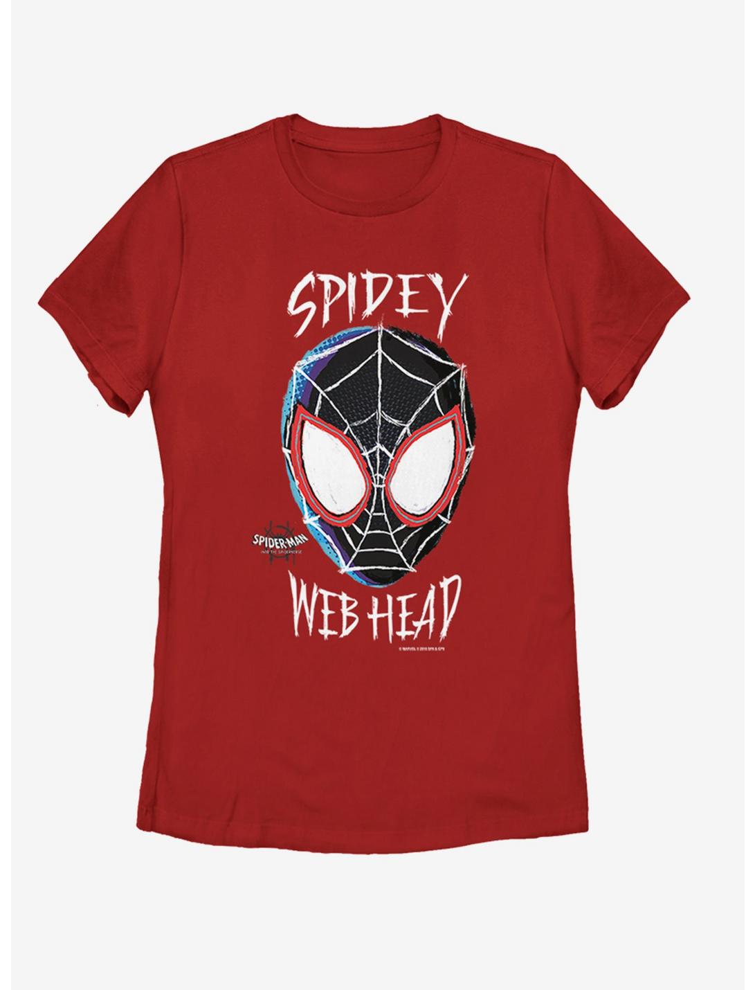 Marvel Spider-Man: Into the Spider-Verse Web Head Womens T-Shirt, RED, hi-res