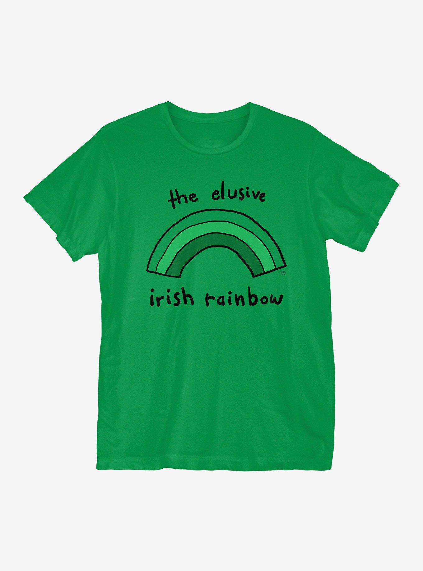 St Patrick's Day Irish Rainbow T-Shirt, KELLY GREEN, hi-res