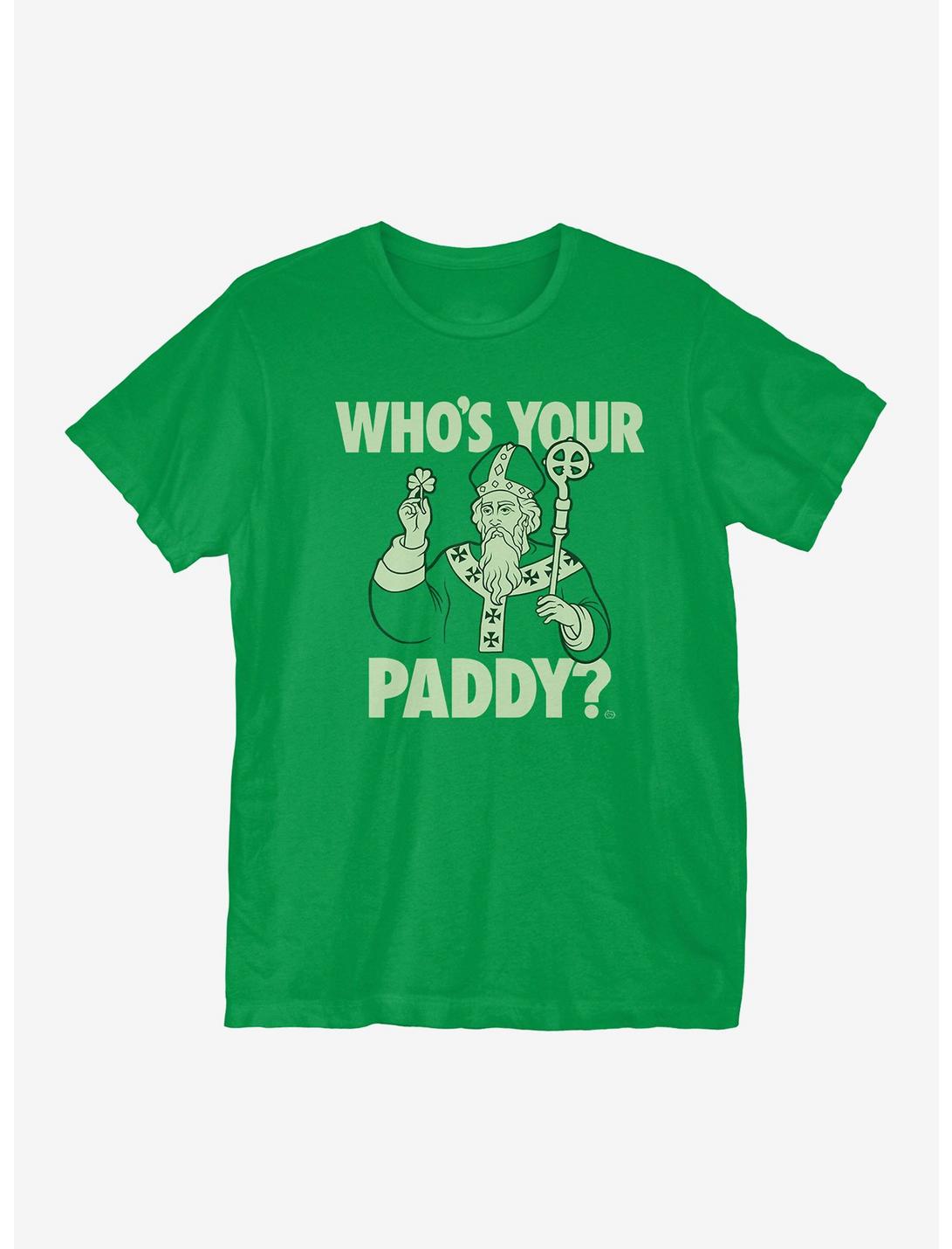 St Patrick's Day Who's Your Paddy T-Shirt, KELLY GREEN, hi-res