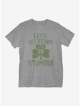 St Patrick's Day Let's Get Ready to Stumble T-Shirt, HEATHER GREY, hi-res