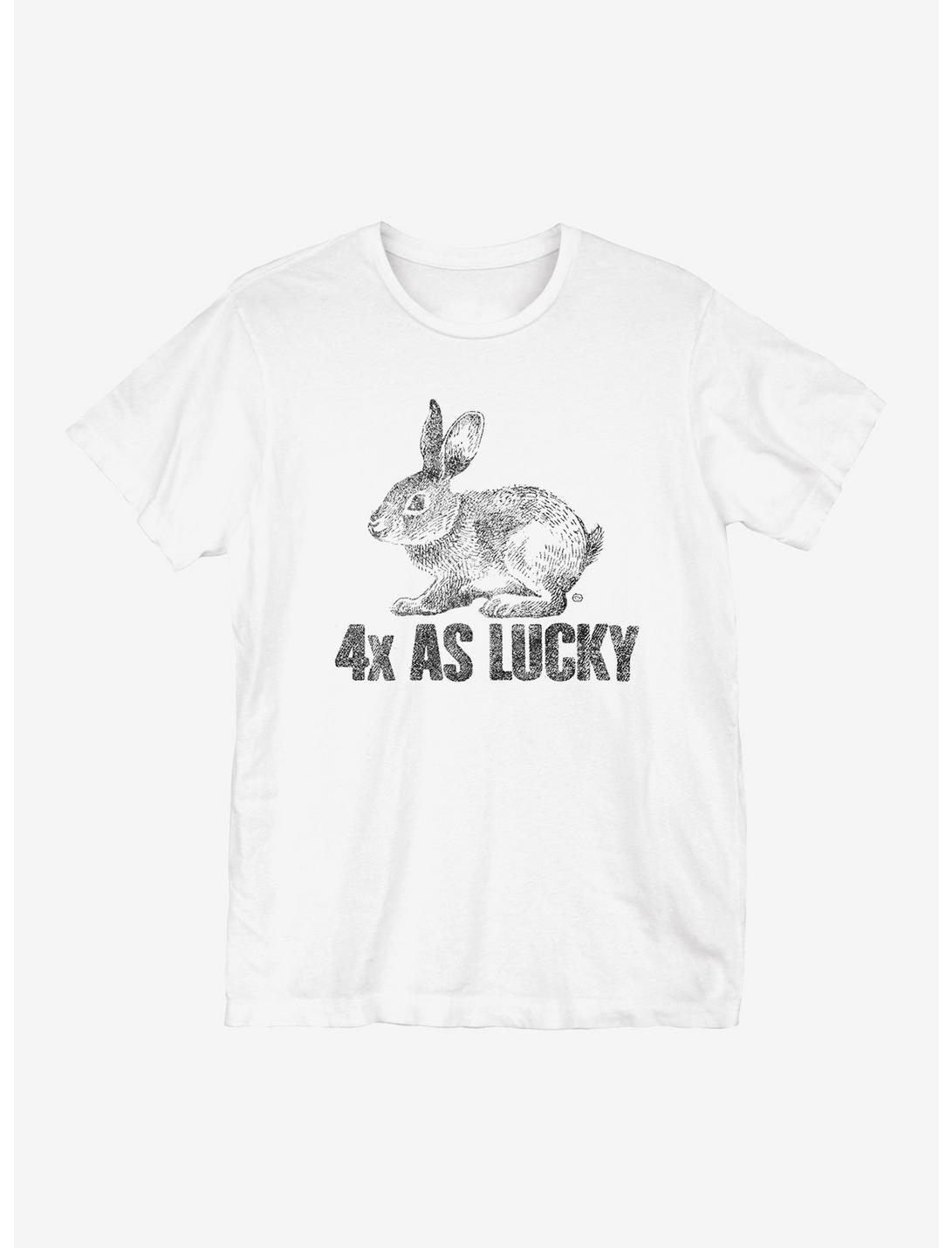 St Patrick's Day 4X as Lucky T-Shirt, WHITE, hi-res