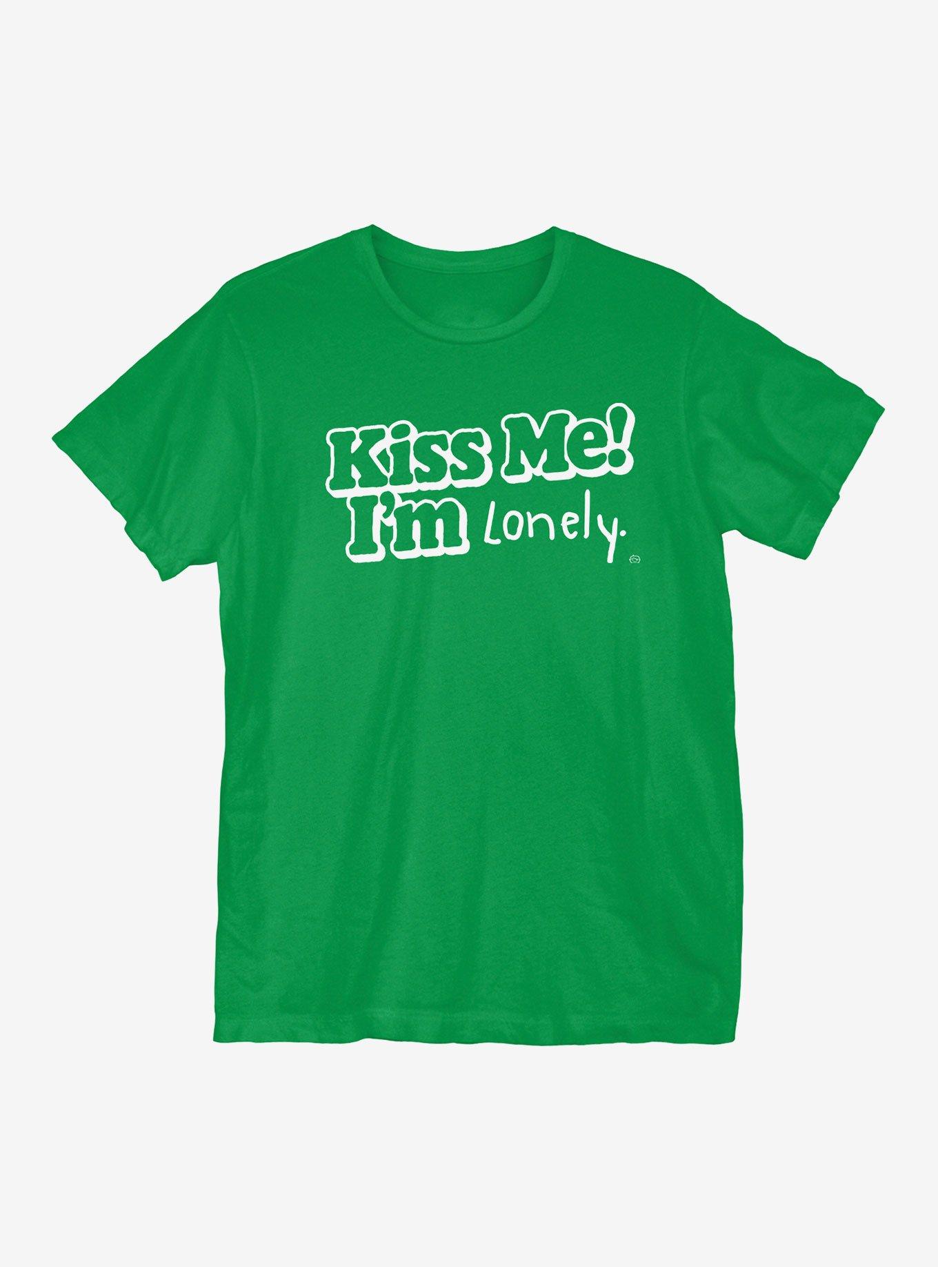St Patrick's Day Kiss Me I'm Lonely T-Shirt - GREEN | Hot Topic