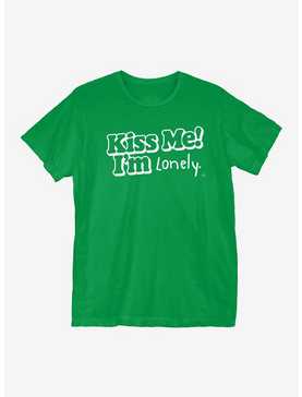 St Patrick's Day Kiss Me I'm Lonely T-Shirt, , hi-res