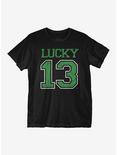 St Patrick's Day Lucky 13 T-Shirt, BLACK, hi-res