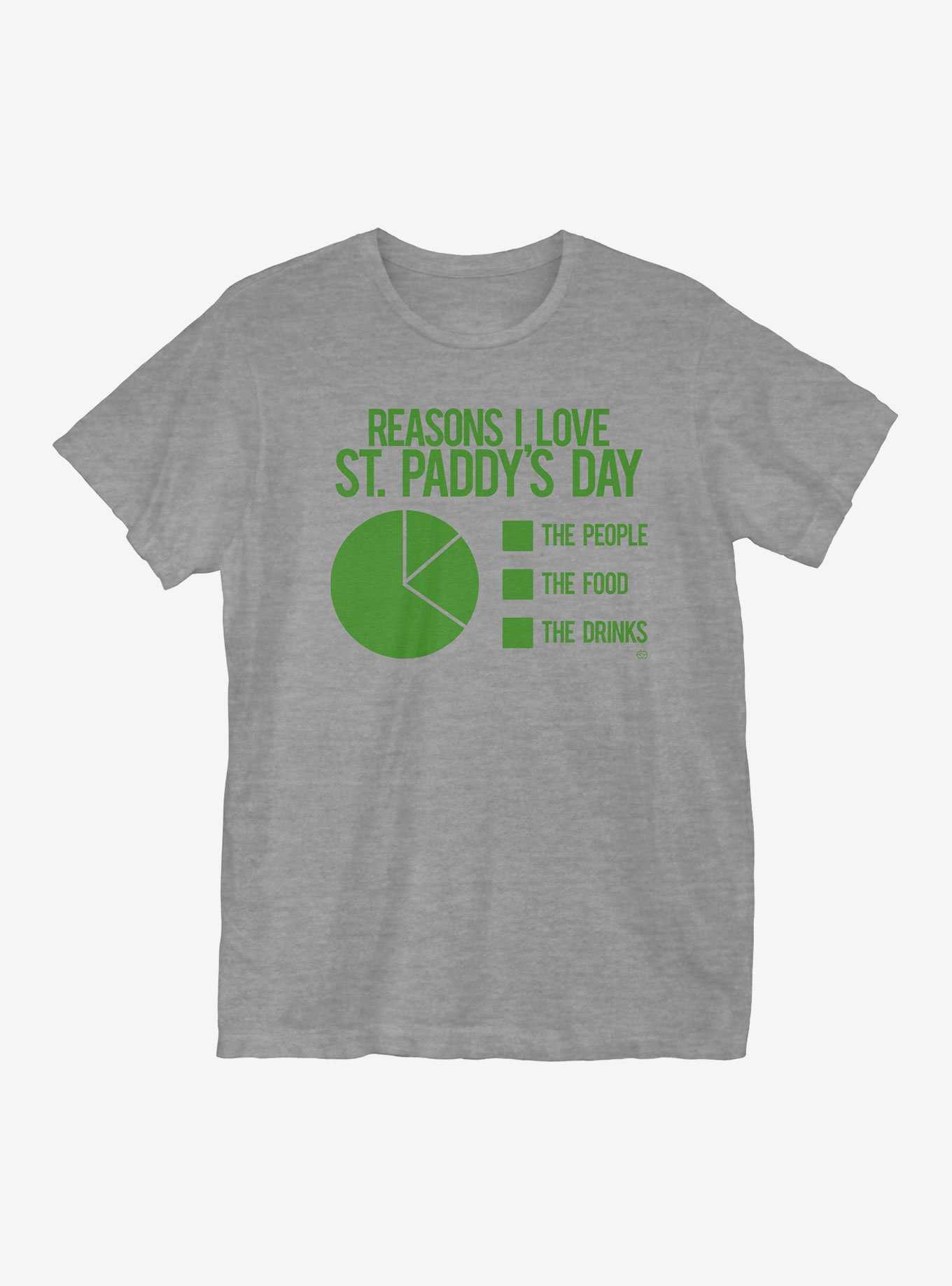 St Patrick's Day Pie Chart T-Shirt, , hi-res