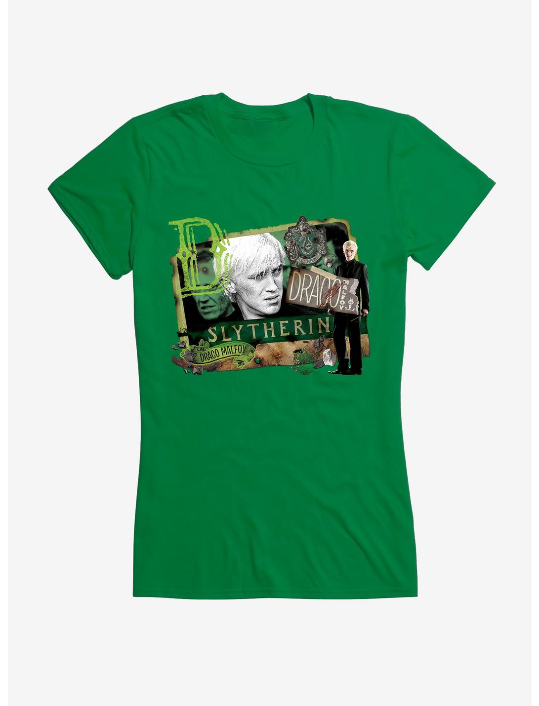 Harry Potter Draco Malfoy Collate Girls T-Shirt, KELLY GREEN, hi-res