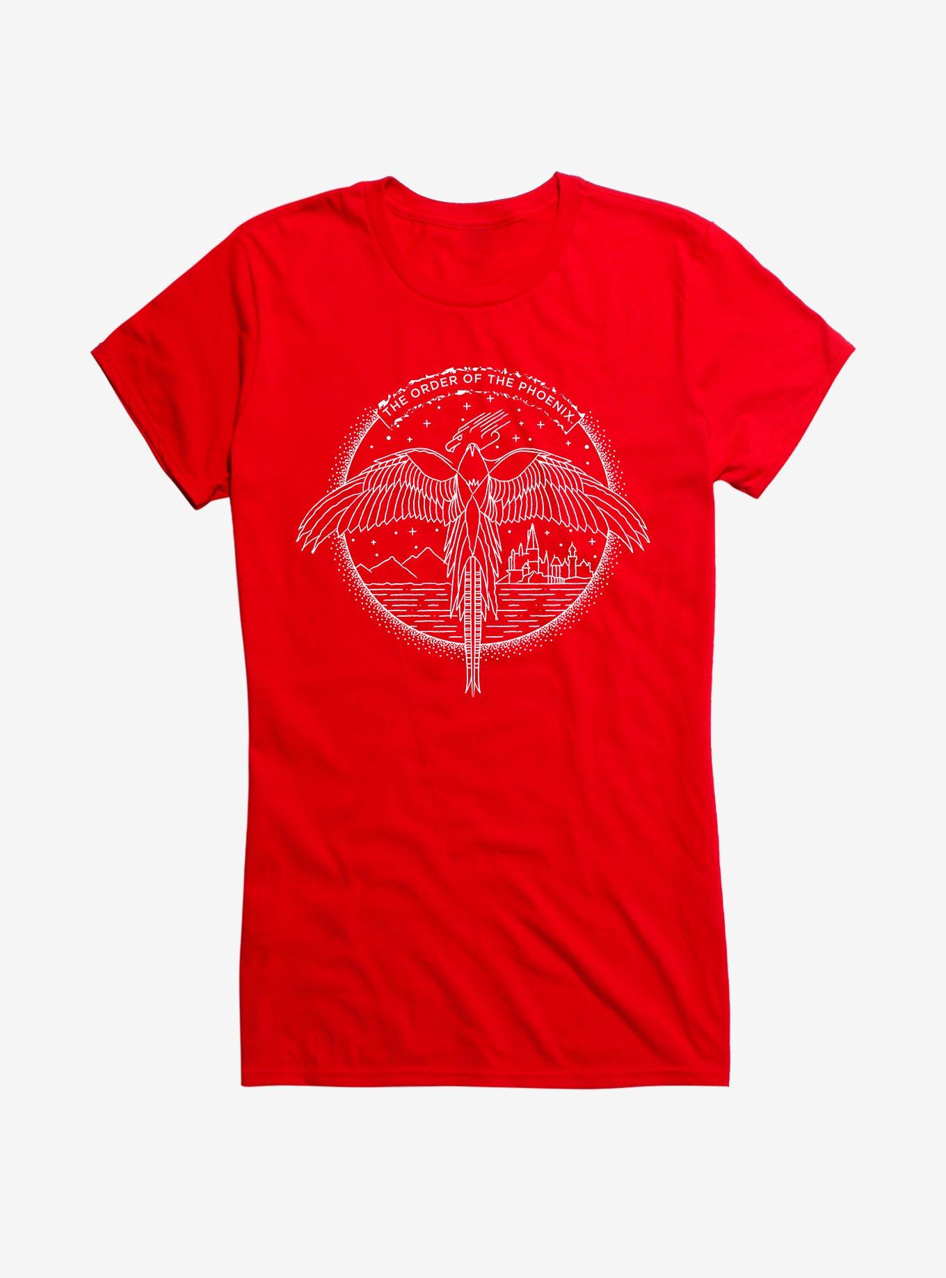 Harry Potter The Order of The Phoenix Girls T-Shirt, RED, hi-res