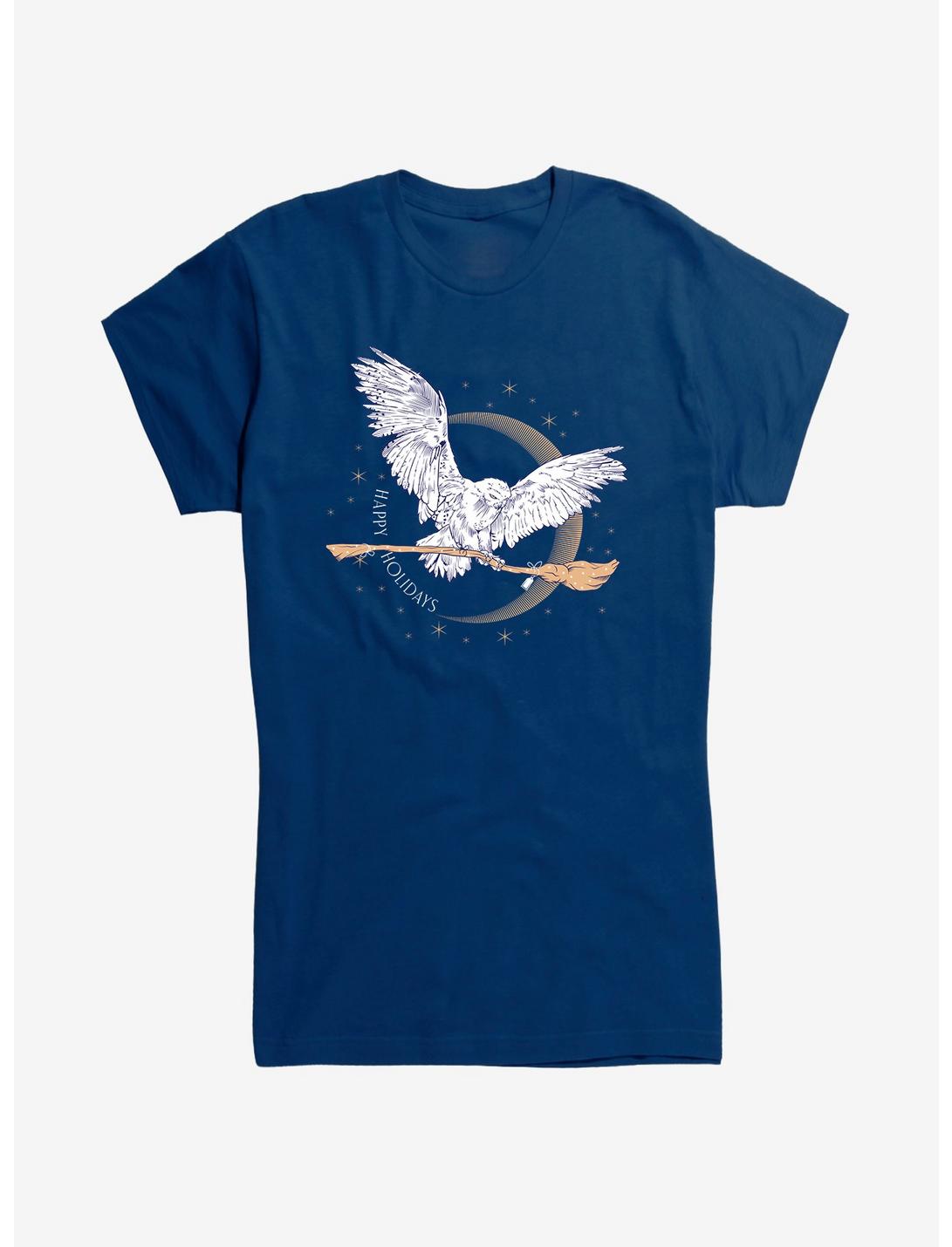 Harry Potter Hedwig Happy Holidays Girls T-Shirt, , hi-res