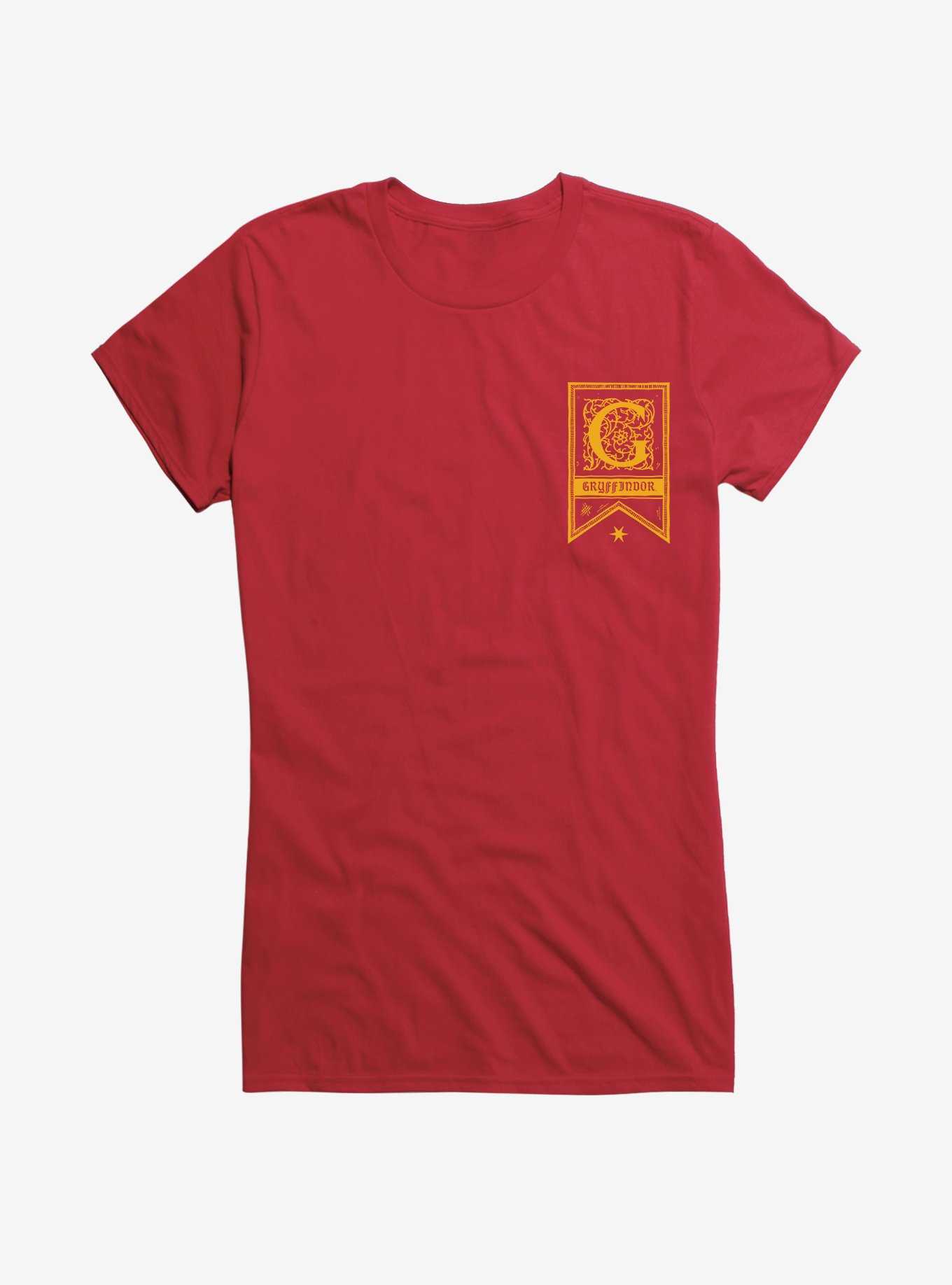 Harry Potter Gryffindor House Banner Girls T-Shirt, RED, hi-res