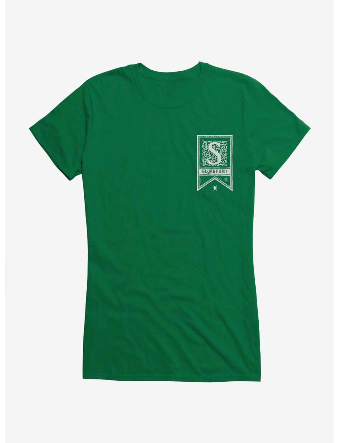 Harry Potter Slytherin House Banner Girls T-Shirt, KELLY GREEN, hi-res