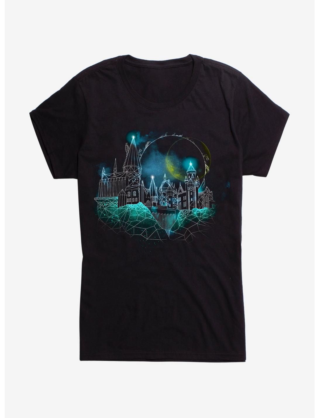 Harry Potter Hogwarts Castle Glow Girls Royal Blue T-Shirt, , hi-res
