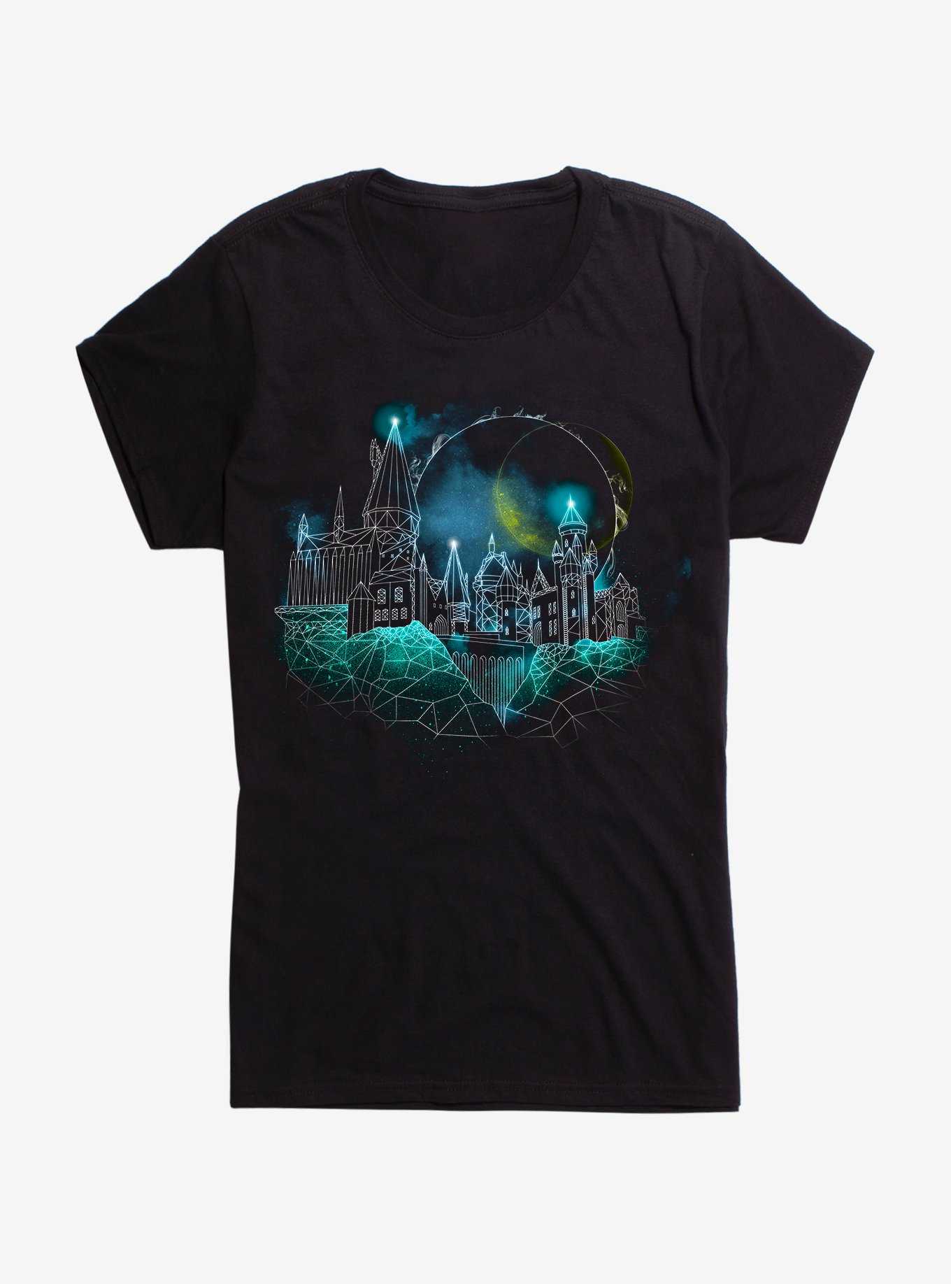 Harry Potter Hogwarts Castle Glow Girls Royal Blue T-Shirt, , hi-res