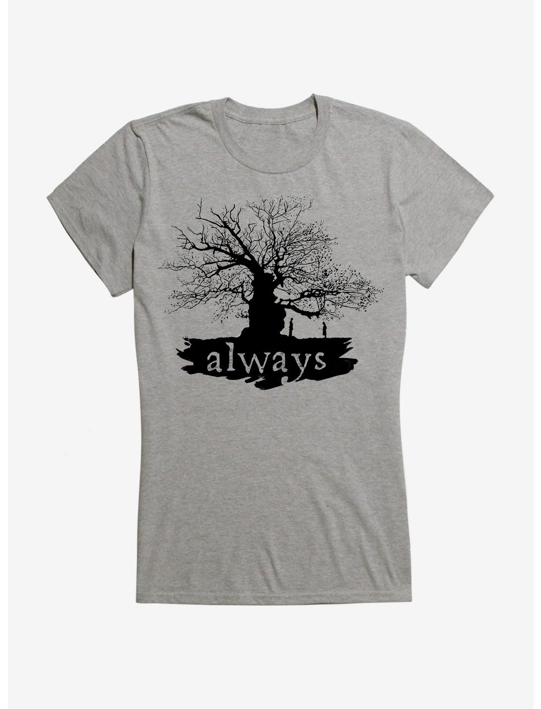 Harry Potter Always Tree Girls Black T-Shirt, HEATHER, hi-res