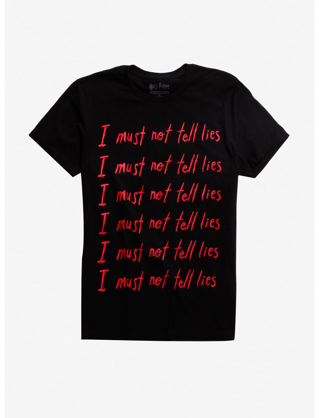 Harry Potter I Must Not Tell Lies T-Shirt, RED, hi-res
