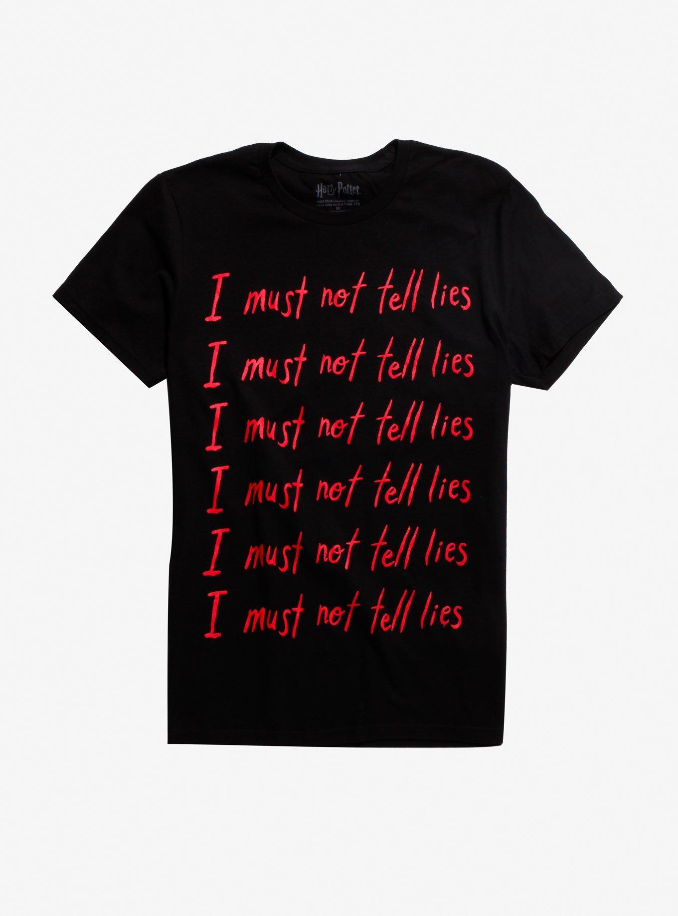 Harry Potter I Must Not Tell Lies T-Shirt, RED, hi-res