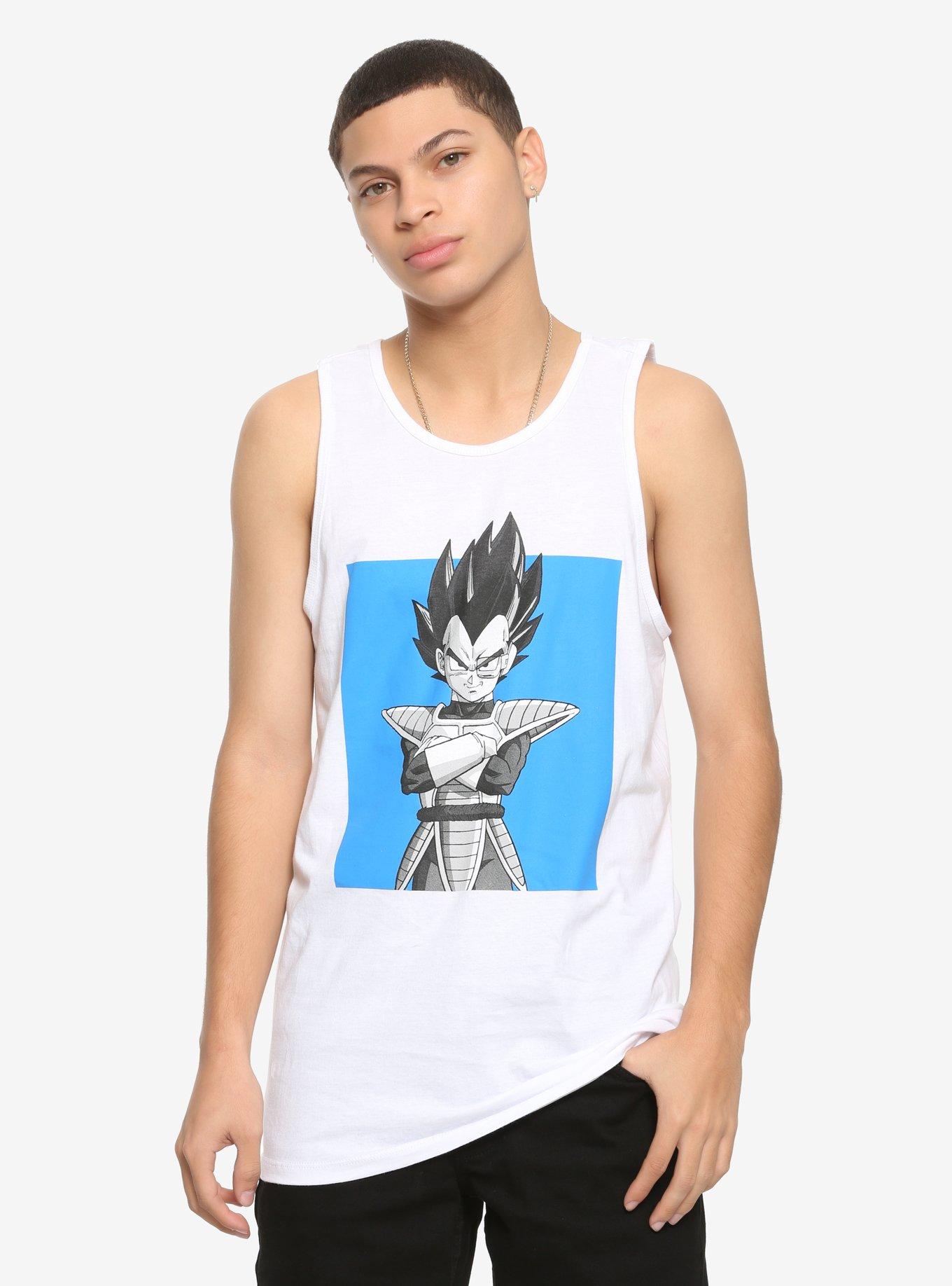 Dragon Ball Z Vegeta Color-Block Tank Top, BLUE, hi-res