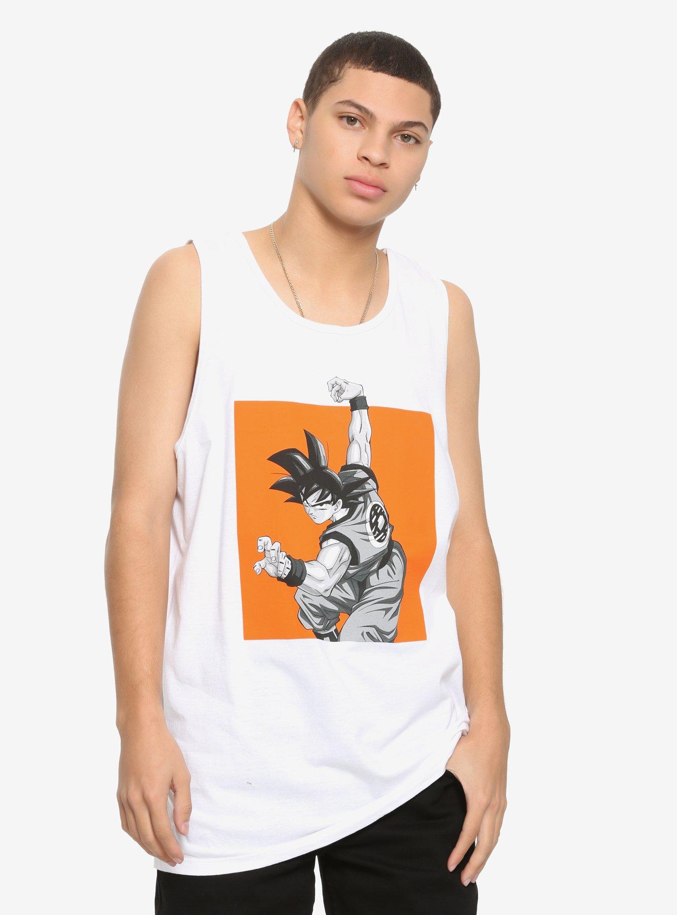 Dragon Ball Z Goku Color-Block Tank Top, ORANGE, hi-res